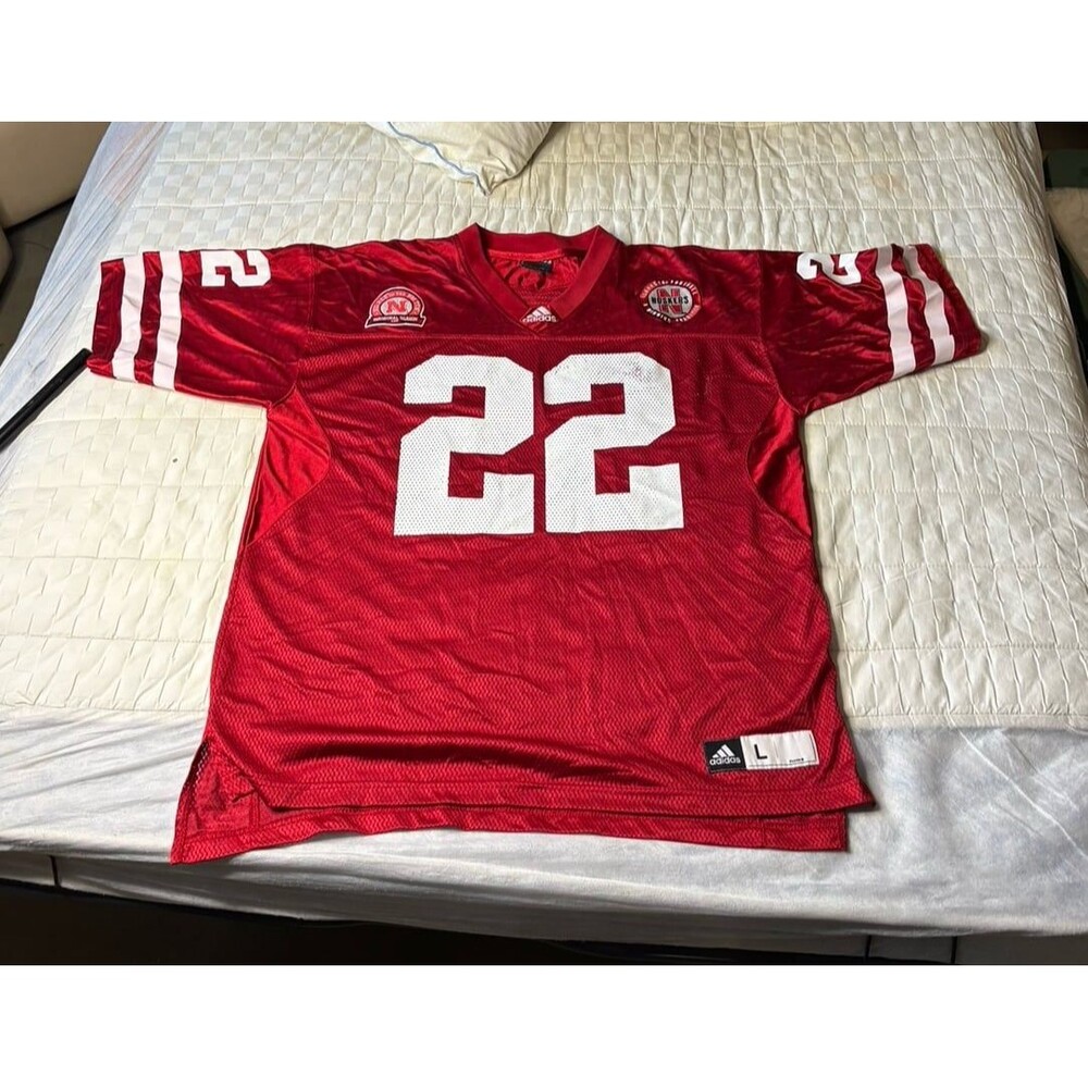 Adidas University of Nebraska Cornhuskers Football Jersey #22  Mens Size L